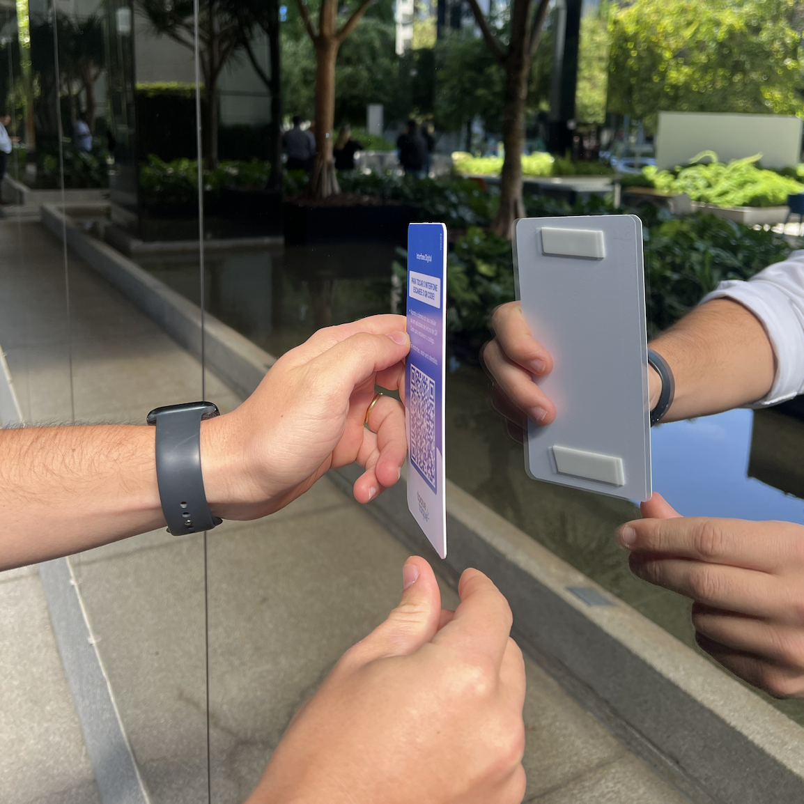 Cole o QR onde quiser